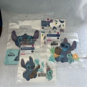 Set of 4 STITCH Plastic Gift Bags Zip Bags Scrump Disney